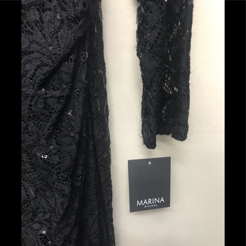 Marina long black lace all lined,NWT - Picture 6 of 8